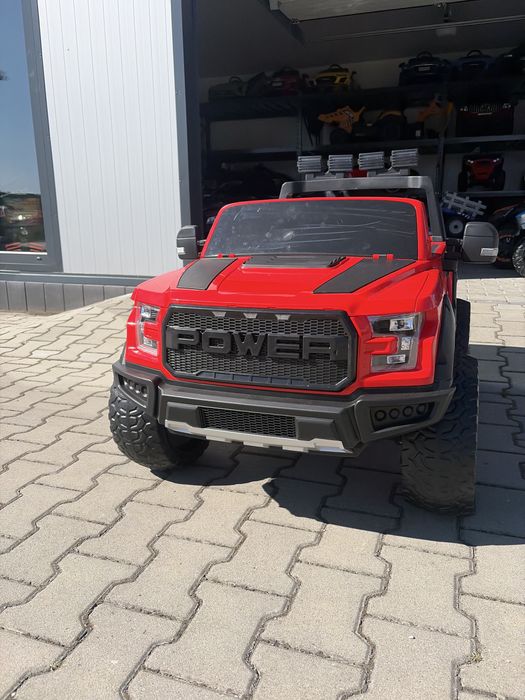 Jeep Raptor F150 4x4 Auto Na Akumulator 12Ah Pilot Koła Eva Skóra