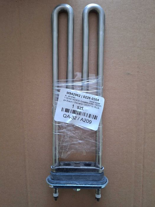 Grzałka z miejscem na czujnik do pralki Bosch WFL1200PL/17