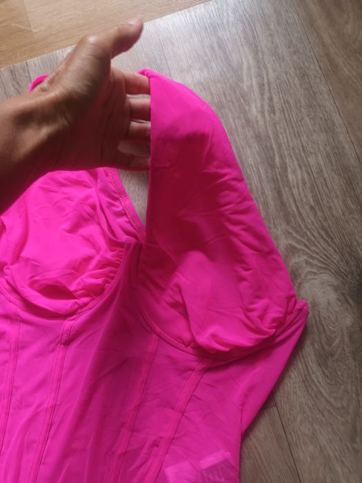 Боді жіноче в сіточку на одне плече Shein