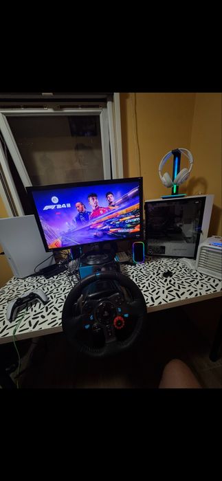 Setup gamer completo + volante longtech + cadeira gamer – 1.200 €