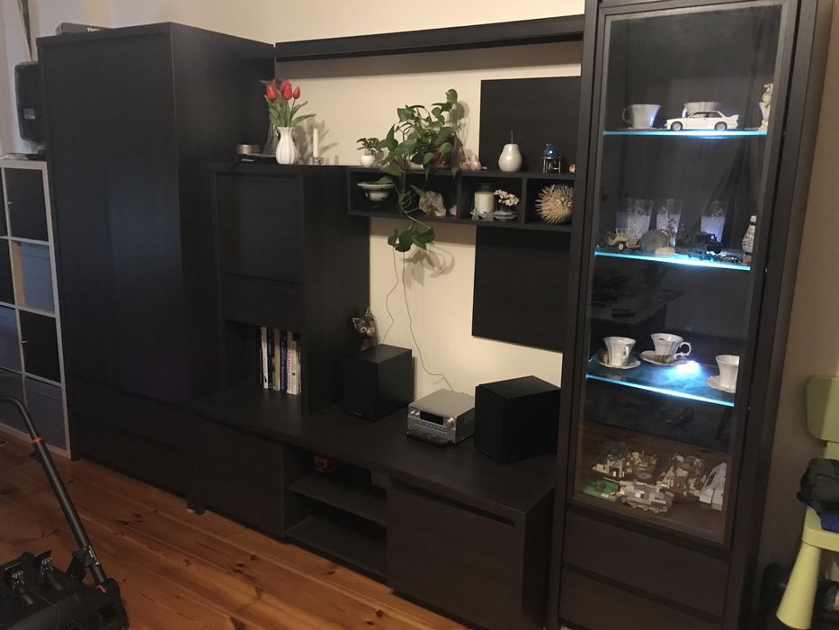 Meble salon brw kaspian wenge