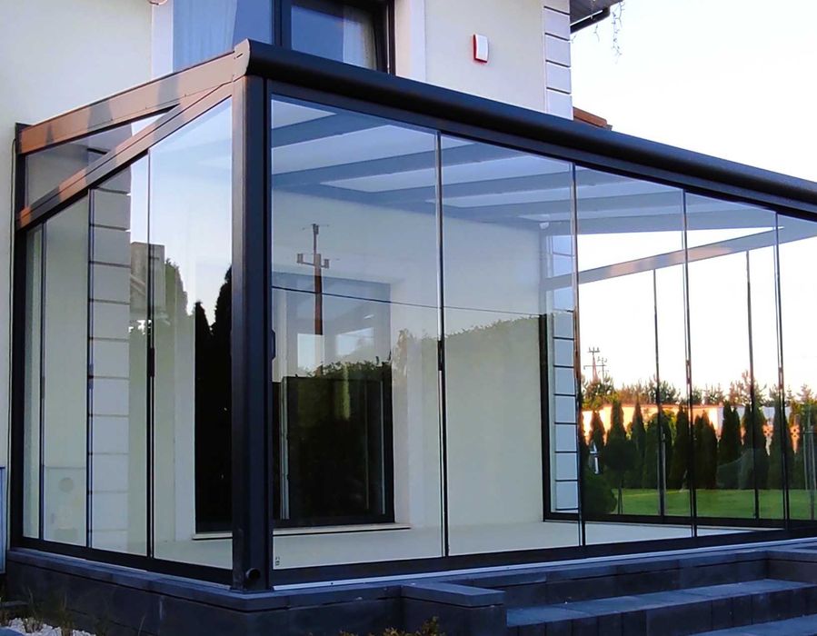 Ogród Zimowy 500x300 Zabudowa Tarasu Z oświetleniem LED