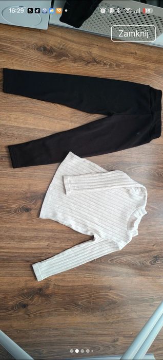 Zestaw mega paka  rozm 110 getry bluzy spódniczki