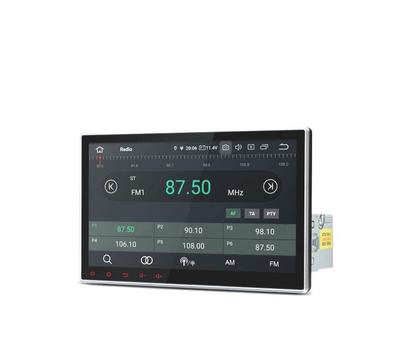 Auto Radio GPS 1DIN ANDROID 9.0 LCD TÁCTIL 10" CARPLAY USB DUAL ZONE