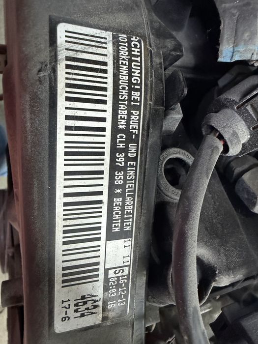 Motor VW Golf 7 1.6 tdi / Ref: CLH