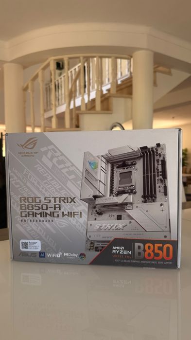Bundle Gamer: ASUS ROG Strix B850-A Gaming WiFi + AMD Ryzen 7 9800X3D