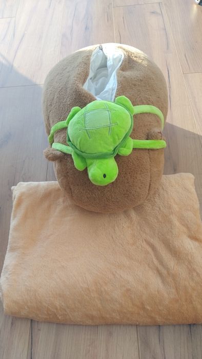 Duża Kapibara maskotka z kocem w środku jak nowe ok 43 cm