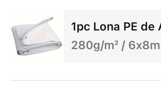 Lona para piscina branca 6x8