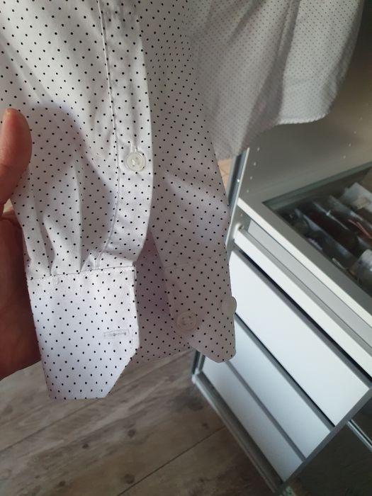 Koszula męska/młodzieżowa biała HM S