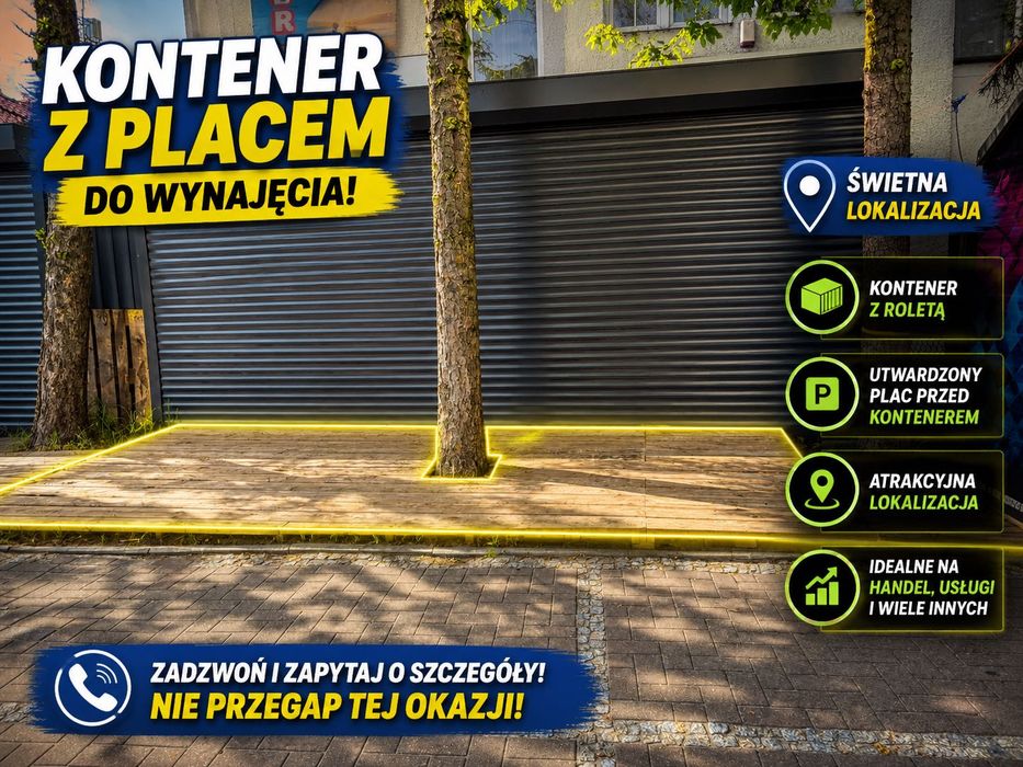 Wynajmę Teren z kontenerem handlowym nad morzem / sezon