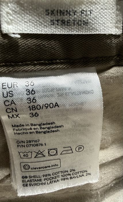 Spodnie męskie H&M  36