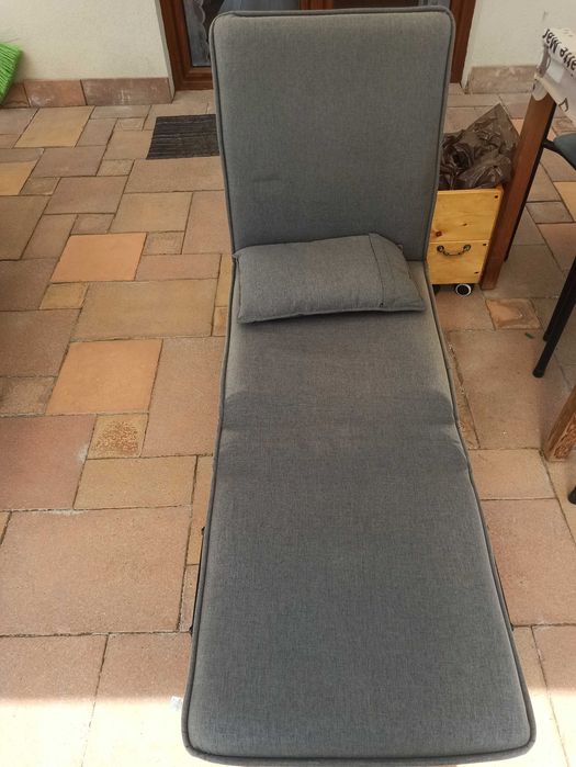 Fotel sofa szezlong leżak szary
