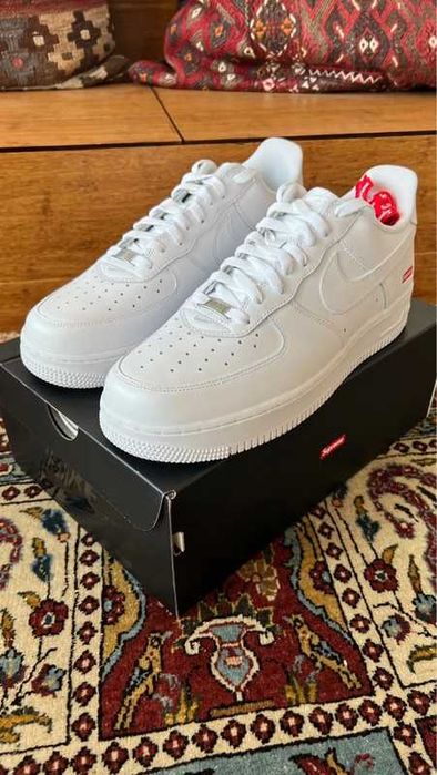 Buty sportowe Nike_Air_Force_1_Low_Supreme_White R 43