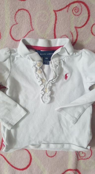 Ralph Lauren sliczna koszulka snieznobiala 18 m-cy