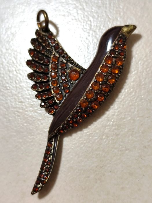 Par de pendentes metálicos (Mocho & Andorinha)