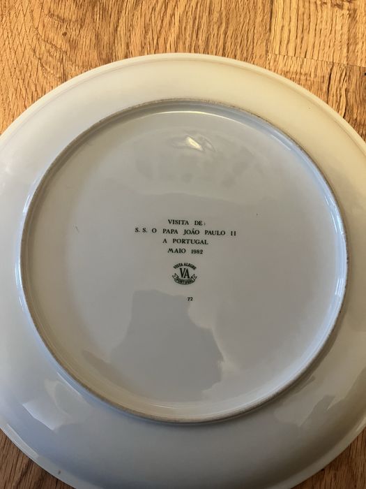Prato do Papa João Paulo Segundo
