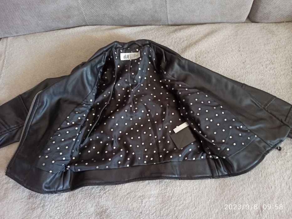 Ramoneska dziewczęca eco skóra h&m 98 (2-3 lata)