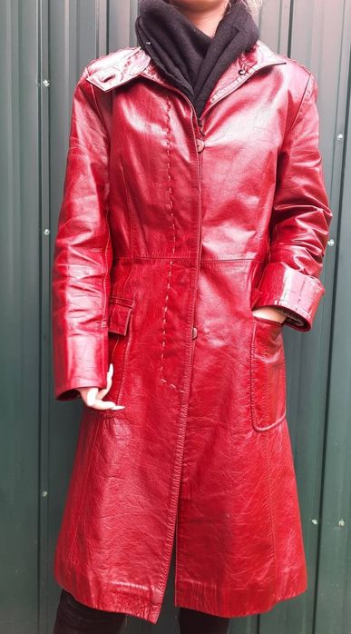 Плащ-пальто кожа натуральная 44-46