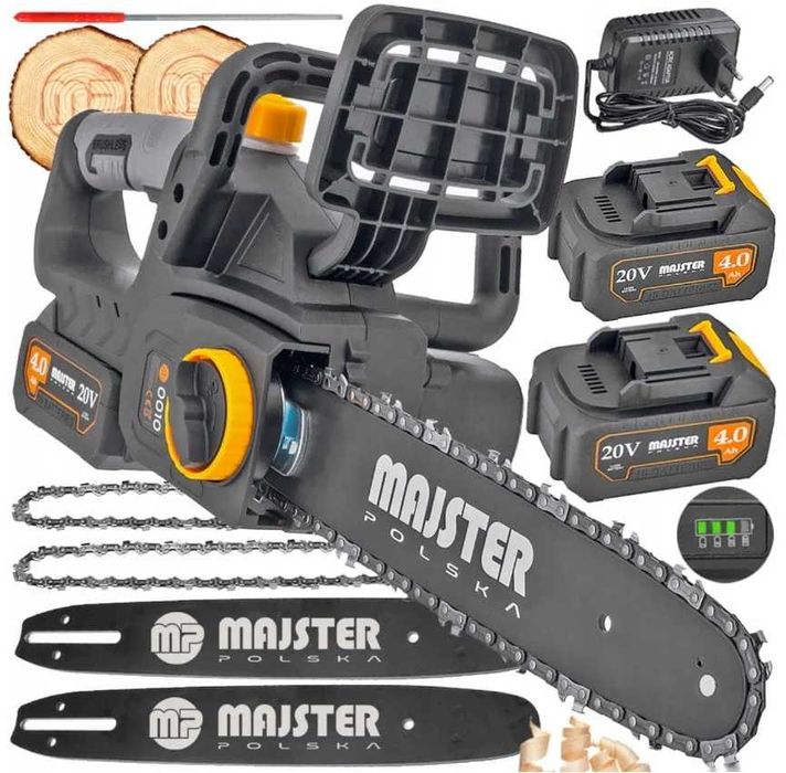 Pilarka Łańcuchowa Piła Akumulatorowa 2x Pro Łańcuch 30cm 20V 2x4Ah