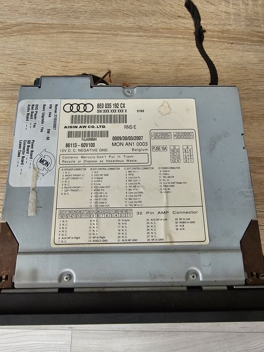Radio RNS-E Audi A4 B6/B7