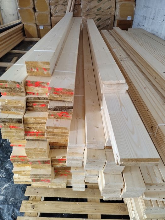 Deska strugana czterostonnie 52 zl m2