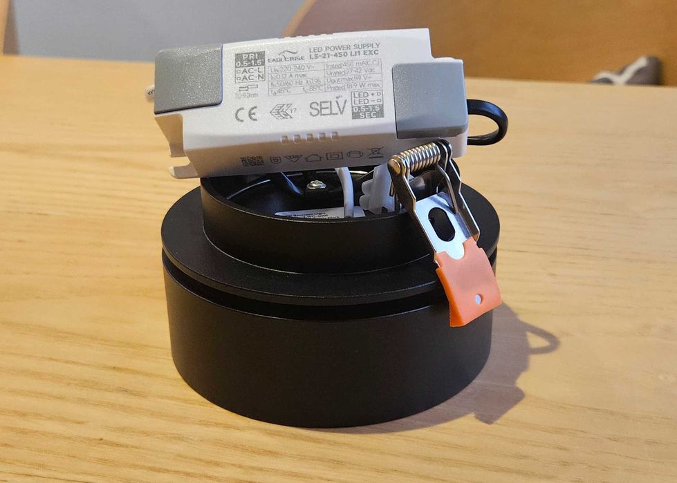 Lampa reflektor Azzardo AZ4535 wpuszczana sufitowa MONA SPOT 18W czarn