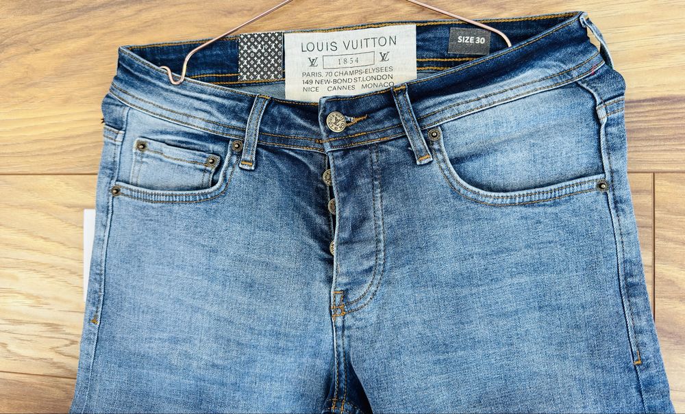 Louis Vuitton spodenki dżinsowe męskie