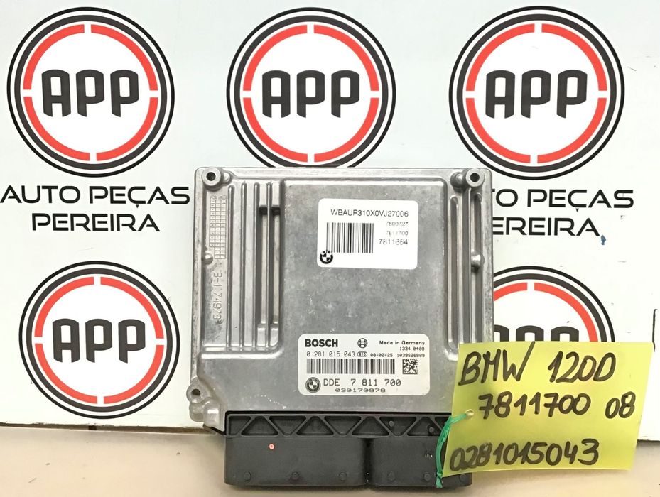 Centralina Bmw E90, E87, 20D de 2008, referência 7811700 0281015043 .