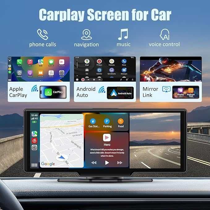 CarPlay bezprzewodowy system z kamerą cofania