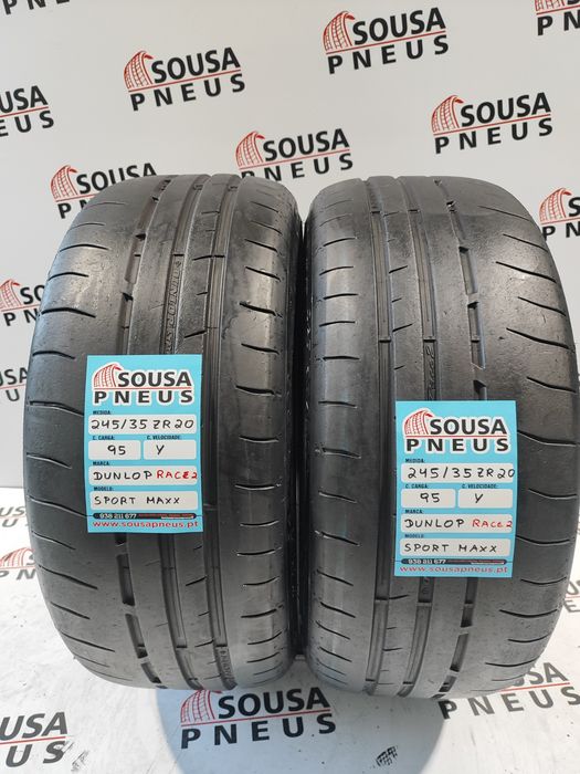 2 pneus semi novos 245-35R20 Dunlop - Oferta dos Portes