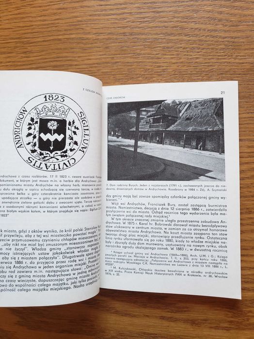 Miasto Ankwiczów Z dziejów Andrychowa - Andrzej Zwoliński. Kraków 1993
