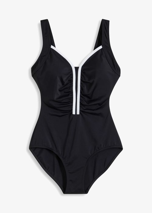 B.P.C kostium kąpielowy czarny z białym akcentem ^42