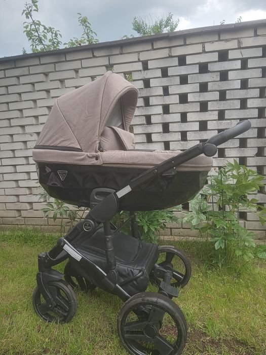 Коляска junama diamond 2 в1 беж з чорним
