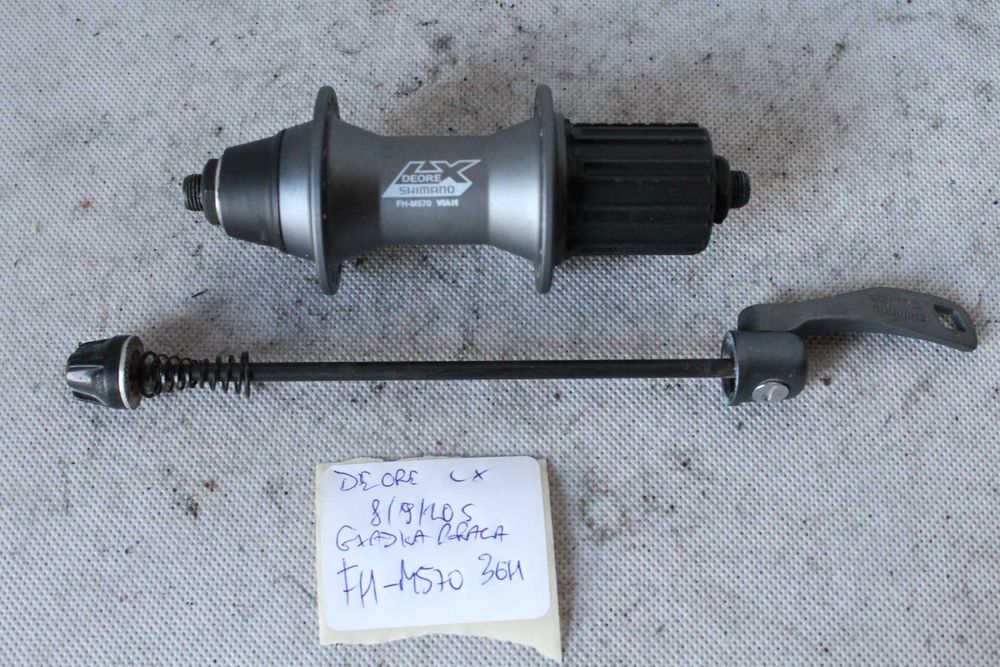 DOBRY STAN piasta shimano deore LX grafit FH-M570. 8/9/10s  36H 0925