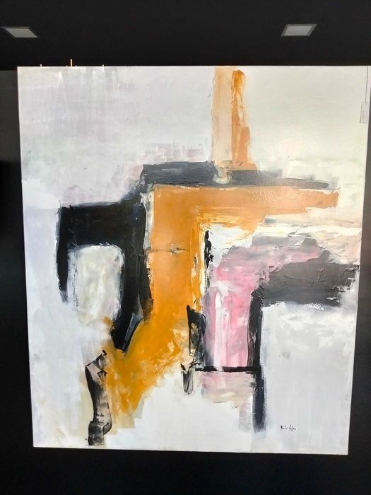 Tela pintada á mão 120x140 cm