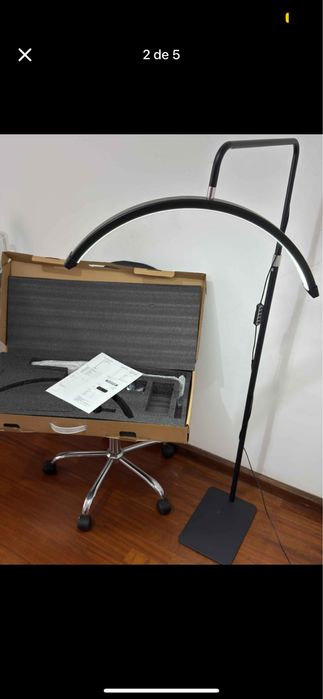 Ring light meia lua nova em caixa