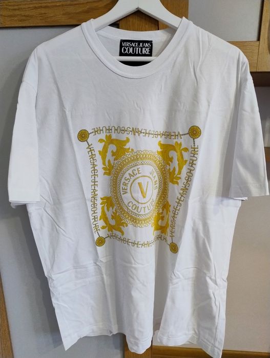 Koszulka męska T-shirt bawełniany Versace Jeans Couture XL