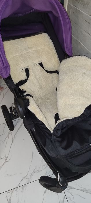 Конверт зимний для коляски на овчине, дождевик для коляски