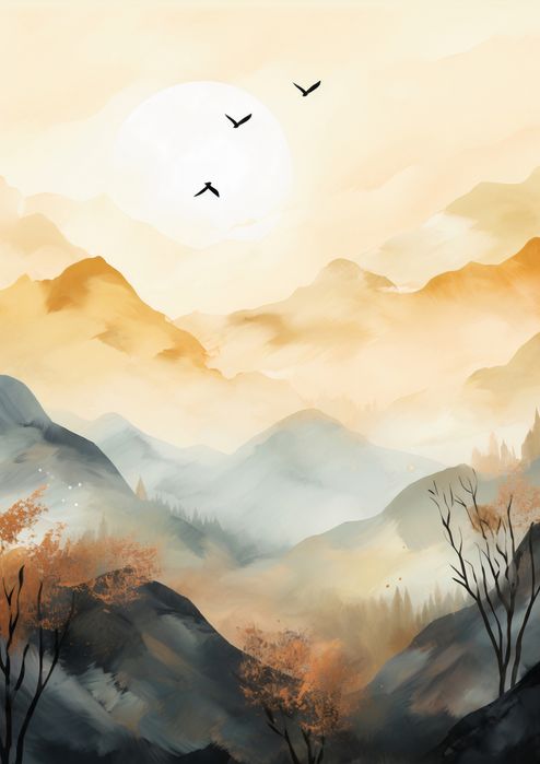 Plakat 59,4x84,1cm Zorza Świtania