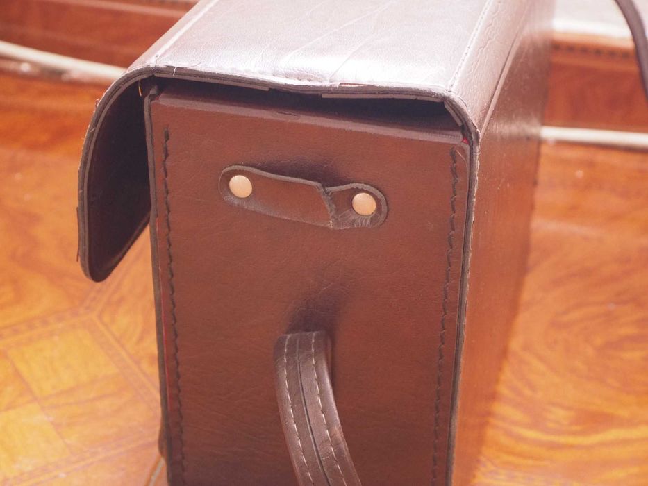 Bolsa Vintage Fotografia - Pele