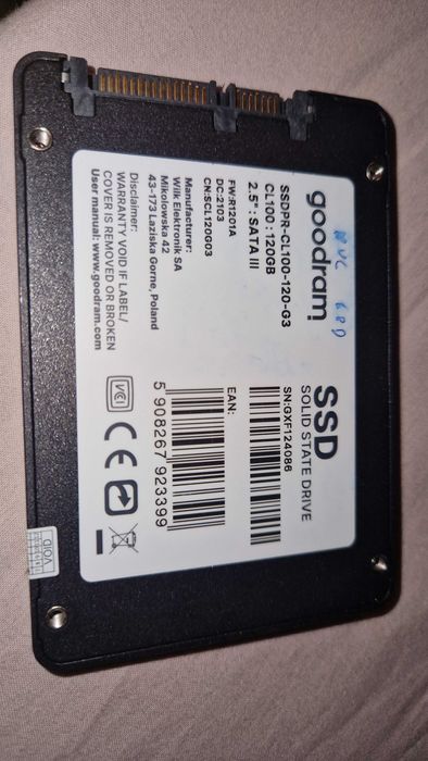 Disco SSD Goodram CL100 gen.3 120GB SATA 2.5 polegadas