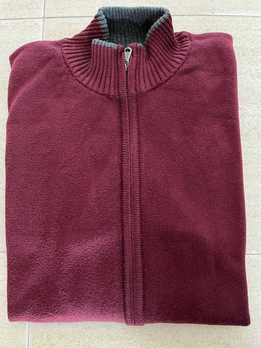 Cardigan Homem Bordeaux