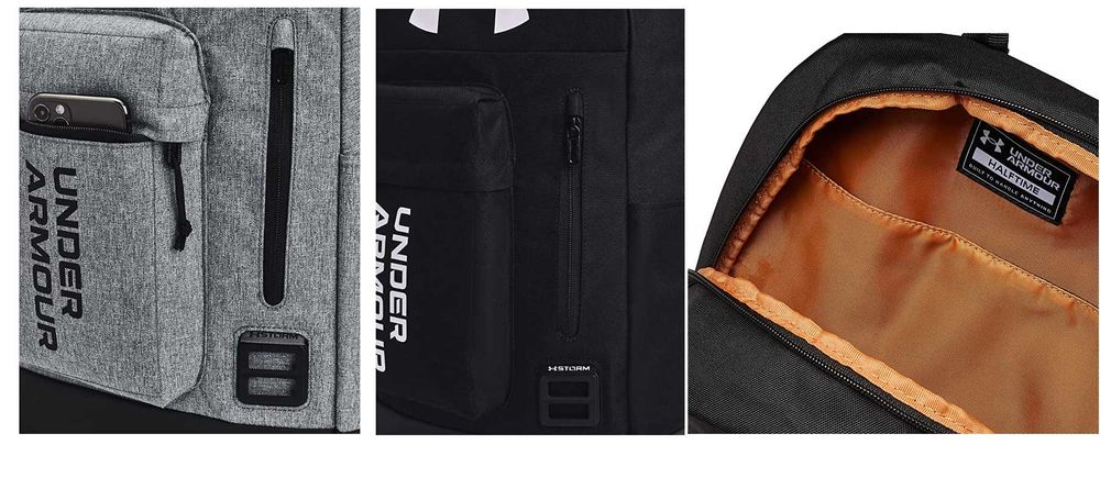 Mochila UNDER ARMOUR nova impermeável preta/cinza/laranja 3 modelos