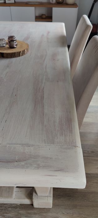 Mesa rústica de madeira casquinha