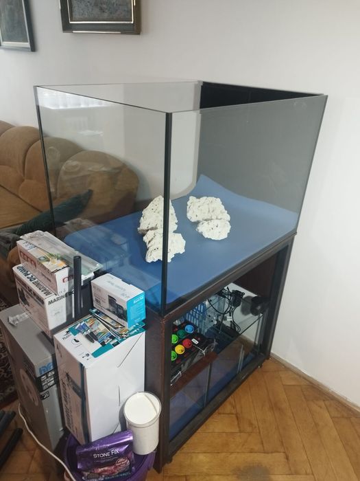Zestaw akwarium morskie 350l prawie kompletne sump warte ponad 10000zł
