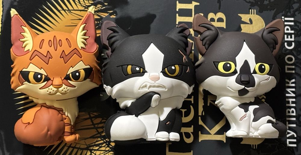 Мільгокрила, Ягідносерда, Фіалкосяйка Коти Вояки фігурки Warrior Cats