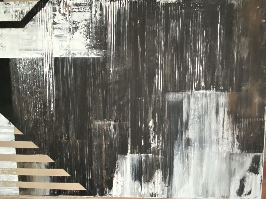 Duży obraz loft, lamele, nowoczesny 190/130 cm