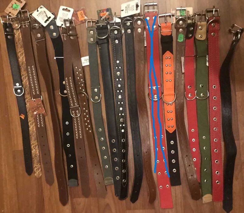 Распродажа амуниции, одежды для собак, поводки, ошейники, намордник,