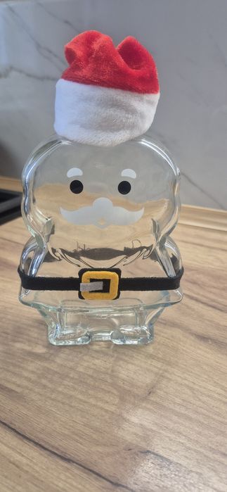 Скляна емність Санта Клаус