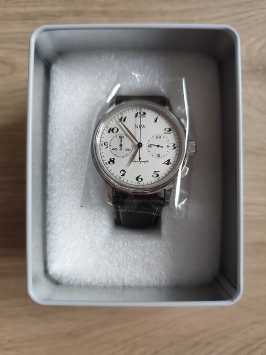 Zegarek męski NIW szafir stal hybrydowy mechaquartz Seiko VK64 40mm